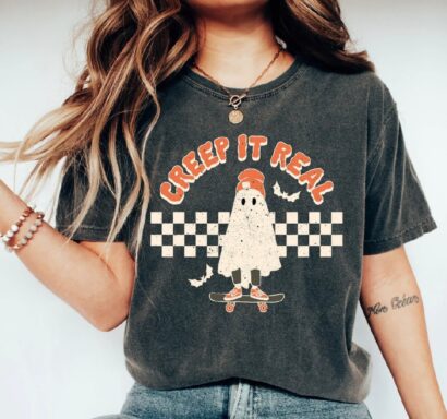 Creep It Real Shirt, Ghost Halloween Shirt