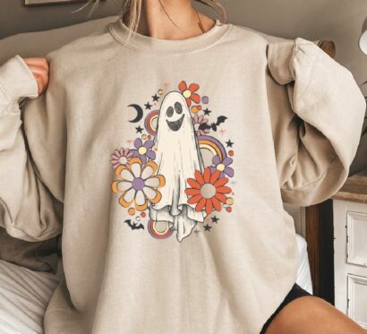 Floral Boho Ghost Sweatshirt