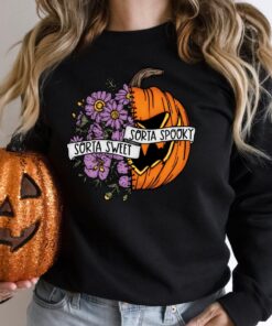 Halloween Pumpkin Shirt, Cute Pumpkin Sweatshirt, Spooky Fall Sweatshirt