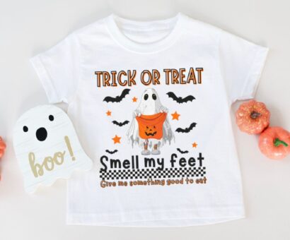 Kids Trick Or Treat Costume, Kids Fall Pumpkin Tees