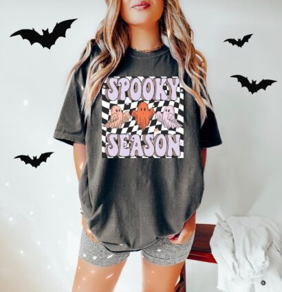 Spooky Season Shirt, Women's Halloween Graphic Tee