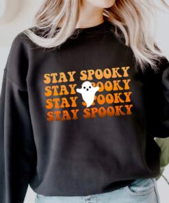 Stay Spooky Vibes T-shirt, Cute Fall Halloween Graphic Tee Shirt