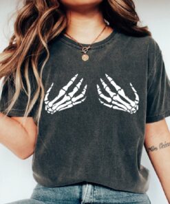 Skeleton Hand Shirt, Funny Halloween Tee