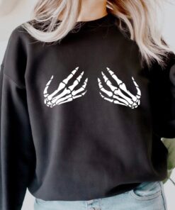 Skeleton Hand Shirt, Funny Halloween Tee