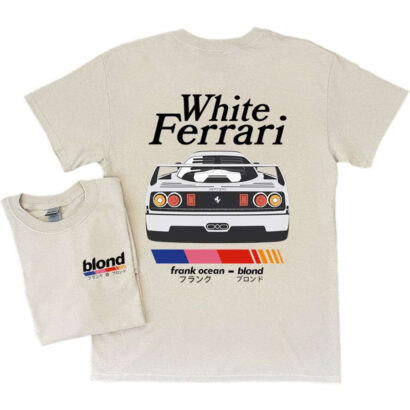 Frank Ocean Shirt, Frank Ocean Blond White Frerrari Shirt