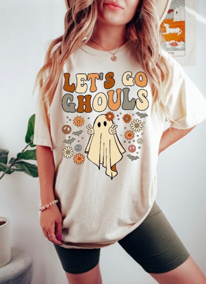 Let's Go Ghouls Halloween Shirt, Funny Spooky Halloween Tee