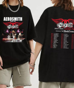 Aerosmith tour Shirt, Aerosmith 2023 – 2024 Peace Out Farewell Tour with The Black Crowes Tour Shirt