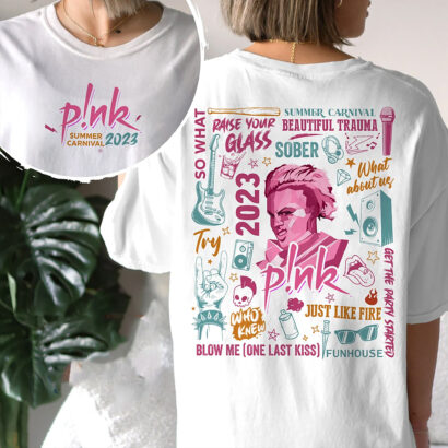 P!nk Summer Carnival 2023 tshirt, Trustfall Album Tee, Pink Singer Tour tshirt