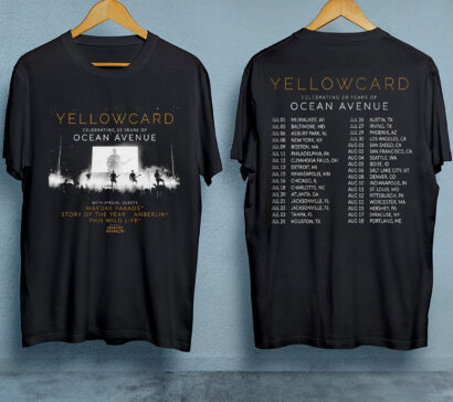 Yellowcard 2023 Tour Tshirt, Yellowcard Shirt, Yellowcard 2023 Concert tee