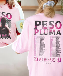 PINK SPIDER Peso Pluma Vintage Shirt,Peso Pluma Double P Tour 2023 Shirt