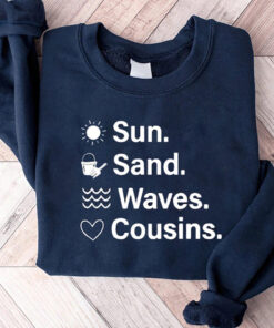 Sun Sand Waves Cousins Shirt, Cousin Beach Shirt, The summer i turned pretty 2 shirt