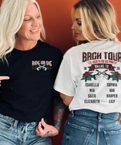 Custom Bachelorette Tour Shirt, Personalized Bride or Die Bach Tour Party Shirts