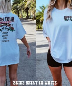 Custom Bachelorette Tour Shirt, Personalized Bride or Die Bach Tour Party Shirts