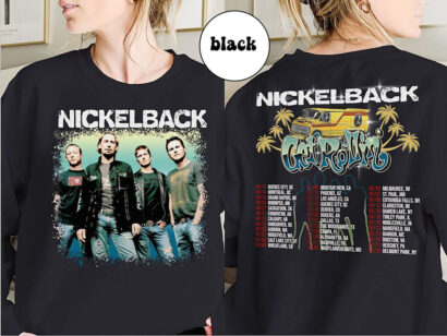 Nickelback Band Music Shirt, Nickleback Get Rollin 2023 Tour Sweatshirt