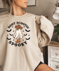 Boot Scootin Spooky Shirt,Cute Spooky Shirt,Halloween Shirt,Cowboy Ghost Shirt,Western Halloween Shirt