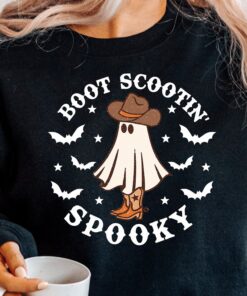 Boot Scootin Spooky Shirt,Cute Spooky Shirt,Halloween Shirt,Cowboy Ghost Shirt,Western Halloween Shirt