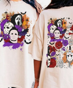 Retro Vibes Horror movie Halloween Scream Jason Spooky Tshirt, Horror movie Halloween tshirt
