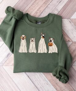 Halloween Dog Sweatshirt, Ghost Dog Shirt