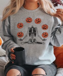 Pumpkin Halloween Shirt,Skeleton Halloween Shirt,Pumpkin Shirt,Fall Halloween Shirt