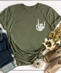 Skeleton Halloween Shirt,Fall Skeleton Shirt