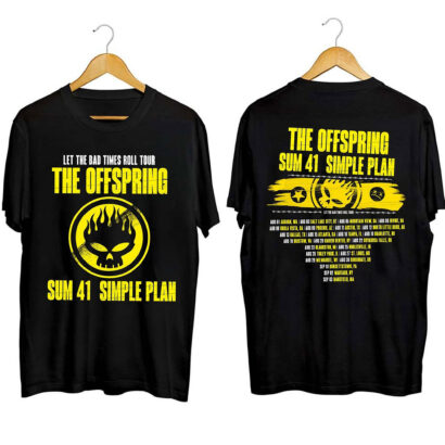 The Offspring tour Shirt, The Offspring Let The Bad Times Roll Tour 2023 Shirt, The Offspring 2023 Concert Shirt