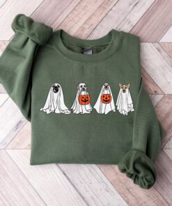 Retro Spooky Season, Ghost Dog Shirt