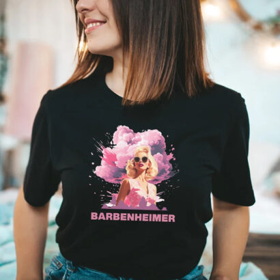 Retro Barbenheimer T-Shirt, Barb Oppenheimer Ttshirt, Barb Oppenheimer Movie Tshirt