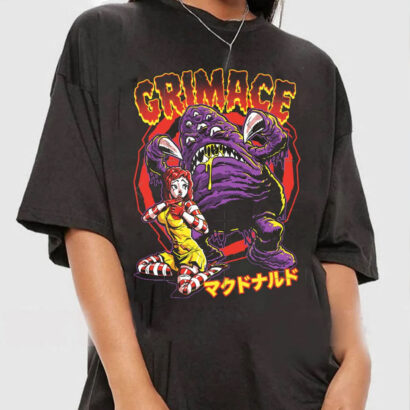 Grimace Shake Shirt, Grimace Survivor Appareal, Grimace Shake Horror Funny Shirt