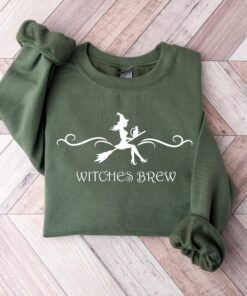 Witches Brew Sweatshirt, Halloween Sweatshirt, Halloween Witches Pullover Sweater,Funny Halloween Shirt,,Funny Coffee Co Crewneck Sweatshirt