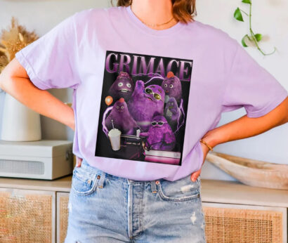 Grimace Shake tshirt, Grimace Survivor Appareal tshirt, Grimace Shake Horror Funny Shirt