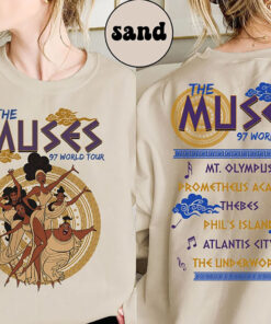 wo-sided Vintage The Muses 97 World Tour Shirt, Hercules Diva The Muses Song Concert Music