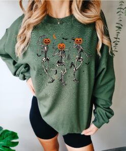 Dancing Skeleton Halloween Party Sweatshirt