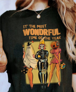 It’ the Most Wondrful Time of the Year Shirt, Pumpkin Halloween Sweatshirt, Skeleton Halloween Shirt, Pumpkin Shirt