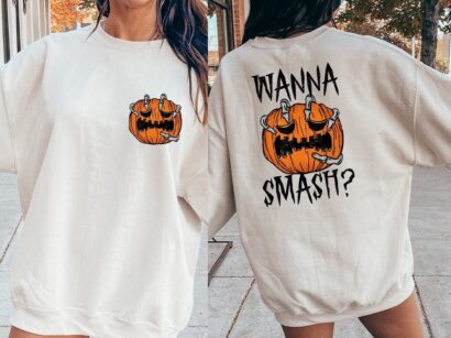 Funny Pumpkin Sweatshirt, Spooky Sweatshirt