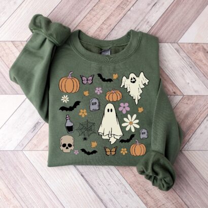 Halloween Sweatshirt, Womens Trendy Halloween Shirt