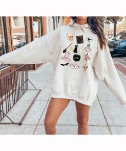 Halloween Witch Sweatshirt for Women, Trendy Halloween Sweatshirt