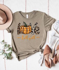 Leopard Love Fall Sweatshirt, Womens Pumpkin Sweatshirt