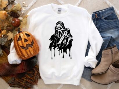 Scream Sweatshirt, Ghost Scream Shirt