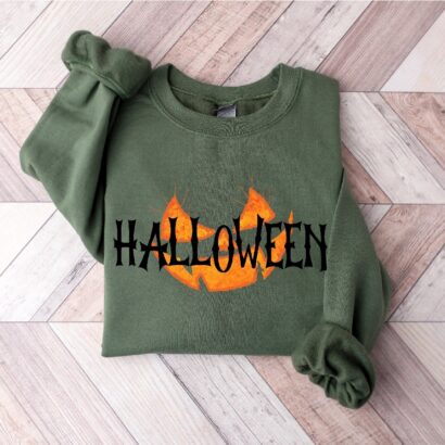 Womens Halloween Sweatshirt, Cute Halloween Shirt