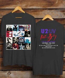 U2 Rock Band Warning Baby Live at Sphere Las Vegas Tour 2023 T-Shirt
