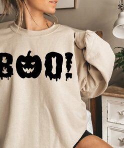 Boo Sweatshirt, Spooky Season Autumn Sweatshirt