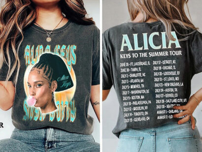 Alicia Keys To The Summer Tour 2023 Shirt, Alicia Keys Fan Shirt, Alicia Keys American Tour 2023, Comfort color shirt