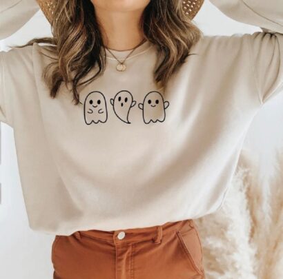 Ghost Sweaters, Ghost shirt, Funny Halloween Shirt