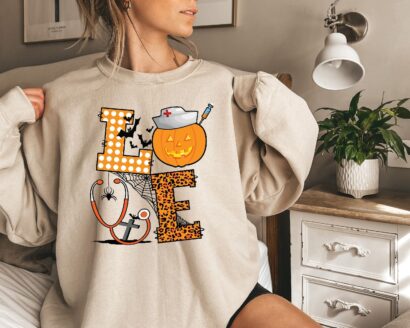 Halloween Nurse Sweatshirt, Halloween Nursing Shirt, Boo Boo Crew Shirt