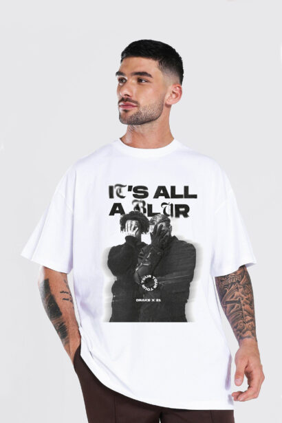 Drake 21 Savage Rap Shirt, Drake It's All A Blur Tour 2023 T-Shirt