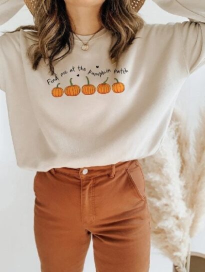 Halloween Pumpkin Sweatshirt, Halloween Sweatshirt