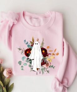 Halloween Sweatshirt, Floral halloween shirt