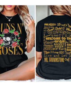 Guns N' Roses tour 2023 tshirt, Guns N' Tracklist Shirt, Roses Shirt