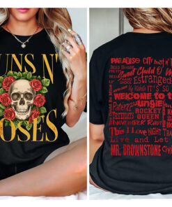 Guns N' Roses Concert Tracklist Shirt, Guns N' Roses shirt