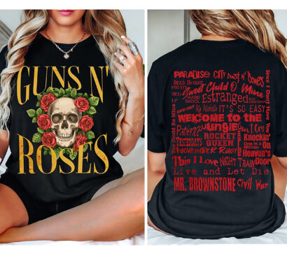 Guns N' Roses Concert Tracklist Shirt, Guns N' Roses shirt